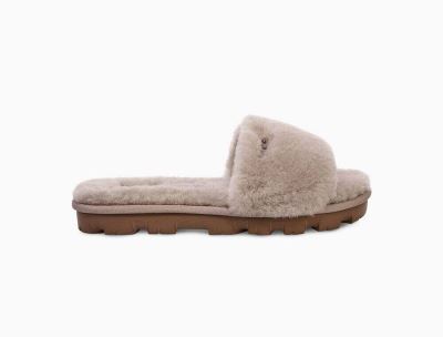 UGG Cozette Slide Womens Slippers Oyster/ Grey - AU 136FO